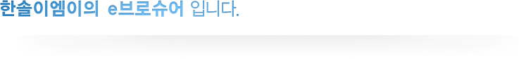 한솔이엠이의 e브로슈어 입니다.